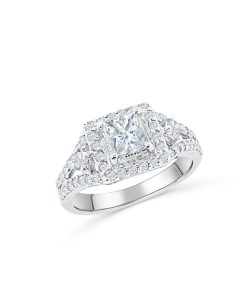 Marquise Diamond Engagement Ring 2.07 ct tw 14K White Gold DENG048